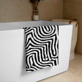 African Print Towel | Black & White | Pulse
